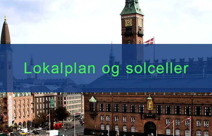 Lokalplan og solceller