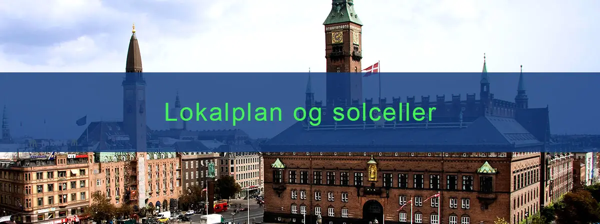 Lokalplan og solceller