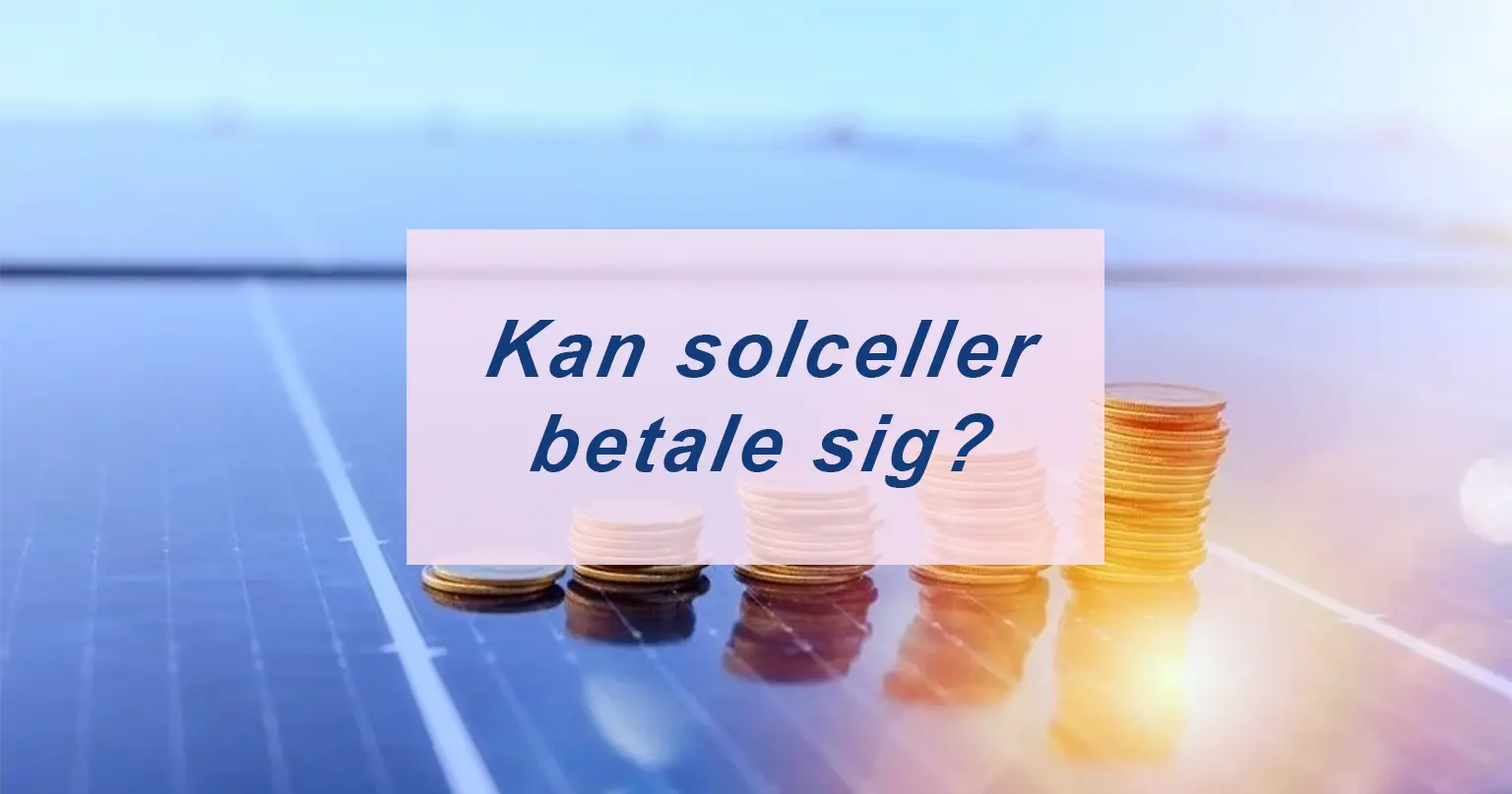 Kan solceller betale sig