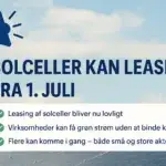 Leasing af solceller vedtaget