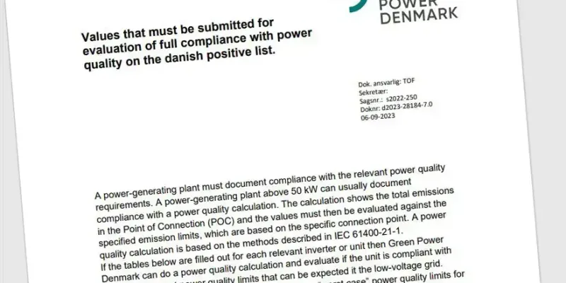 spændingskvalitet beregninger